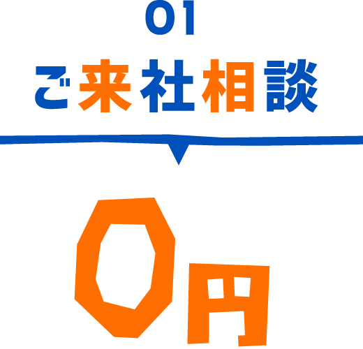 ご来社相談 0円